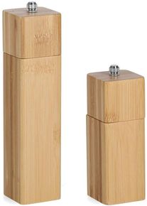 zeller Present Salz-/Pfeffermühle Bambus, Keramikmahlwerk in beige