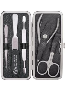 ERBE® Erbe Damen Maniküre-Etui »Maniküre Set Bügel-Etui Serie "Piemont" in schwarz, Größe B/H/T: 65 mm x 150 mm x 20 mm 5 Stk.