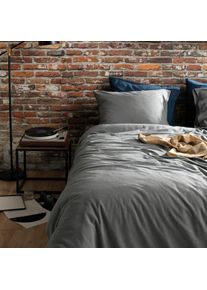 Damai Bettwäsche »Groove« 2 Stk. tlg. Damai in grau, Größe B/L: 80 cm x 80 cm