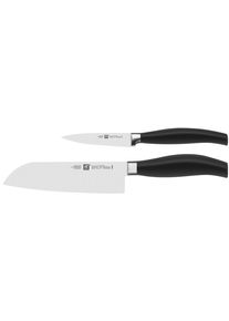 Zwilling Messer-Set »***** FIVE STAR« Made in Germany, Sonderschmelze, Ergonomisch, 2-tlg. in schwarz