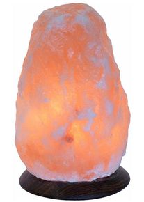 Himalaya Salt Dreams Salzkristall-Tischlampe »Rock« E14 1 Stk. Warmweiß Handgefertigt aus Salzkristall - jeder Stein ein Unikat in orange, Größe...
