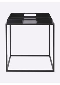 HEINE HOME Beistelltisch 1 Stk. tlg. in schwarz, Größe B/H/T: 42 cm x 46,5 cm x 42,5 cm