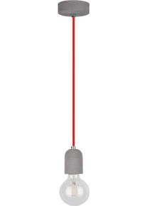 Spot-Light Spot Light Pendelleuchte »AMORY« E27 1 Stk. Hängeleuchte in grau, Größe Ø 10 cm