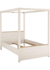 Set One By Musterring Himmelbett »York Schlafen« 1 Stk. tlg. Liegefläche 140 x 200 cm in weiß, Größe B/H/L: 145,6 cm x 200,4 cm x 208,4 cm