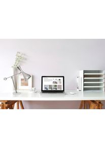 Kayoom Tischleuchte »Cosima« E27 1 Stk. harmonisch in silberfarben, Größe Höhe: 65 cm