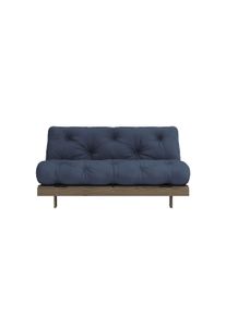 Karup Design Daybett »Daybett Roots Schlafsofa – Gästebett & Sofa aus FSC -Kiefer« Inkl. Futonmatratze in blau, Größe Liegefläche B/L: 160 cm x 200...