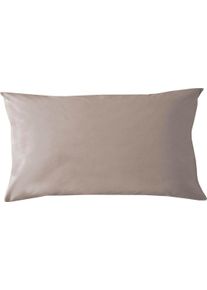 Damai Kissenbezug »Pure Uni« in großer Farbauswahl in grau, Größe B/L: 80 cm x 40 cm