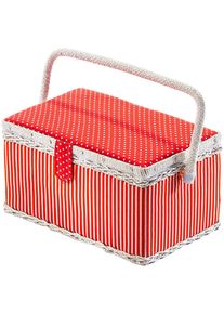 Locker Nähkästchen »Nähkästchen« in rot, Größe B/H/T: 28 cm x 16 cm x 18 cm