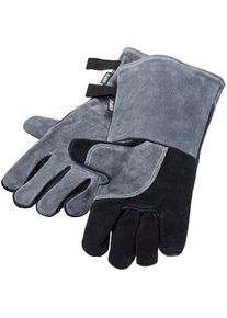 Gefu Grillhandschuhe »BBQ« atmungsaktiv & komfortabel, Veloursleder in grau