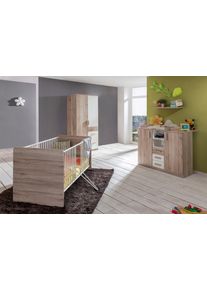 wimex Babyzimmer-Komplettset »Bergamo« Set, 3 Stk. tlg. Bett + Wickelkommode + 2 trg. Schrank in weiß