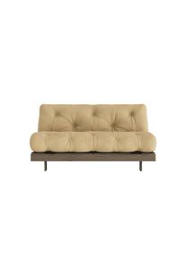 Karup Design Daybett »Daybett Roots Schlafsofa – Gästebett & Sofa aus FSC -Kiefer« Inkl. Futonmatratze in gelb, Größe Liegefläche B/L: 160 cm x 200...