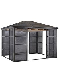 Konifera Pavillon »Antigua« BxT: 300x365 cm in braun, Größe B/H/T: 300 cm x 272 cm x 365 cm