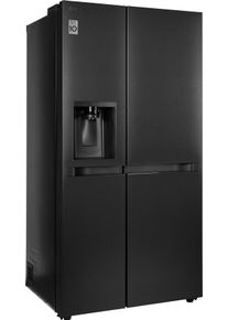 LG Side-by-Side »GSLC41EPPE« 179 cm hoch 91,3 cm breit Total No Frost, LINEARCooling, Multi-Airflow, Integrierter Wassertank in silberfarben
