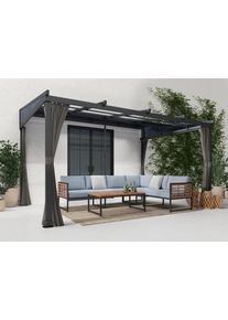 Konifera Anbaupavillon »Bilbao in grau, Größe B/H/T: 423 cm x 240 cm x 296 cm