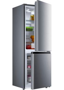 Hanseatic Kühl-/Gefrierkombination »HKGK14349BI« 143 cm hoch 49,5 cm breit in silberfarben