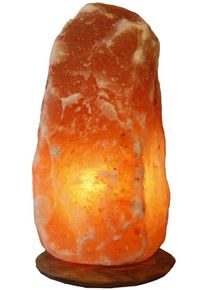 Himalaya Salt Dreams Salzkristall-Tischlampe »Rock« E14 1 Stk. Warmweiß Handgefertigt - jeder Stein ein Unikat in orange, Größe Ø 16 cm Höhe: 29 cm