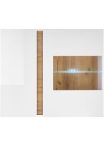 Inosign Hängevitrine »CLAiR Hängevitrine 20« Höhe 83 cm in weiß, Größe B/H/T: 97 cm x 83 cm x 40 cm