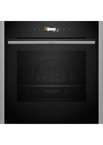 Neff Einbaubackofen N 70 »B54CR21N0« mit Teleskopauszug nachrüstbar mit EasyClean voll versenkbare Ofentür dank Slide & Hide in grau