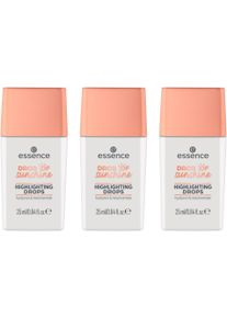 Essence Damen Highlighter »DROP OF sunshine HIGHLIGHTING DROPS« Verschmilzt mit der Haut, feuchtigkeitsspendend, schimmerndes Finish. in beige