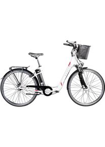 Zündapp Zündapp »Z517« 7 Gang Nabenschaltung Frontmotor 250 W E Bike Damenfahrrad 28 Zoll 155 - 190 cm mit 7 Gang Nabenschaltung in weiß, Größe 28 Zoll...