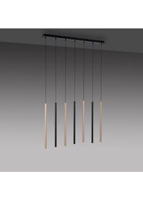 Paul Neuhaus Pendelleuchte »FLUTE« LED-Board 1 Stk. Warmweiß in schwarz