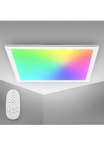 B.K.LICHT LED Deckenleuchte »BK_DP1370 RGB LED-Panel in weiß, Größe Höhe: 4,2 cm