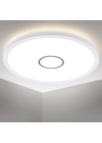 B.K.LICHT LED Deckenleuchte »BK_DP1239 LED Deckenlampe in weiß, Größe Ø 29,3 cm Höhe: 2,8 cm