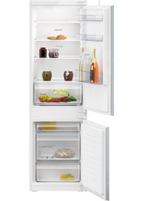 Constructa Einbaukühlgefrierkombination »CK586NSEO« 177,2 cm hoch 54,1 cm breit in silberfarben