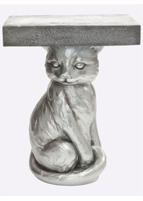 HEINE HOME Beistelltisch 1 Stk. tlg. in silberfarben, Größe B/H/T: 36,5 cm x 46,5 cm x 29 cm