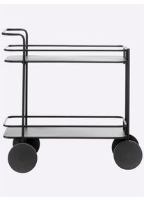 HEINE HOME Beistelltisch 1 Stk. tlg. in schwarz, Größe B/H/T: 75 cm x 73 cm x 35,5 cm