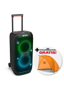JBL Party-Lautsprecher »PartyBox Stage 320 (+ Gratis dazu: Strandmuschel)« Stereo (Bluetooth 240 W) in schwarz
