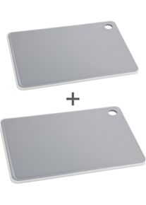 Wenko Schneidebrett »Basic« in 2 verschiedenen Größen in grau, Größe B/H/L: 36 cm x 0,9 cm x 26 cm