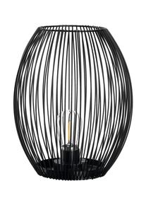 Leonardo LED Tischleuchte »Laterne CASOLARE« 1 Stk. Neutralweiß aus Metall in schwarz, Größe Ø 19,3 cm Höhe: 24,5 cm