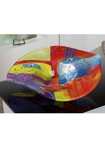 Casablanca By Gilde Dekoschale »Schale Fashion« in bunt, Größe B/H/T: 19,5 cm x 26 cm x 9 cm