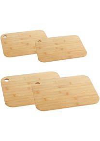 Wenko Schneidebrett »Modell Bambus« Küchenbrett mit Griffloch in braun, Größe B/H/L: 25 cm x 0,8 cm