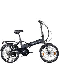 Zündapp Zündapp »Z101« 6 Gang Shimano Tourney Schaltwerk Kettenschaltung Heckmotor 250 W Pedelec in schwarz, Größe 20 Zoll (50,80 cm)