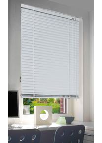 Kutti Jalousie »Jalousie 'Sammy', freihängend, Aluminium, Montage an Wand oder Decke« mit Bohren freihängend Alu-Jalousie freihängend in weiß