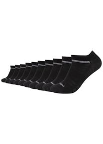 Camano Sneakersocken »mesh ventilation« 10 Paar tlg. Mesh-Belüftung: Perfektes Fuß-Klima bei jeder Aktivität in schwarz, Größe 35-38