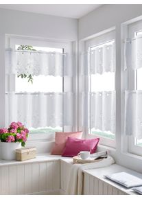 HEINE HOME Querbehang Stangendurchzug 1 Stk. tlg. in weiß