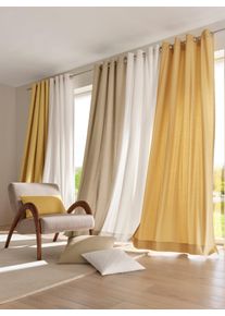 HEINE HOME Vorhang Ösen 1 Stk. tlg. in gelb