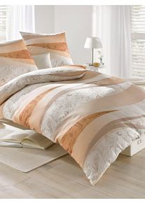 Biberna Bettwäsche 2 Stk. tlg. in orange, Größe B/L: 80 cm x 80 cm