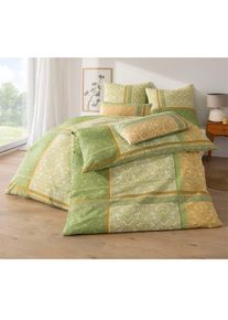 Biberna Bettwäsche 2 Stk. tlg. in grün, Größe B/L: 40 cm x 80 cm