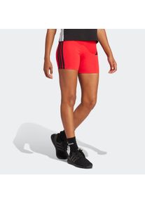 adidas Sportswear Damen Shorts »W 3S SJ BK SHO« kurze Leggings in rot, Größe XS
