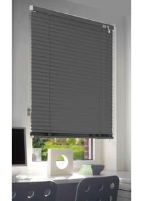 Kutti Jalousie »Jalousie 'Sammy', freihängend, Aluminium, Montage an Wand oder Decke« mit Bohren freihängend Alu-Jalousie freihängend in grau