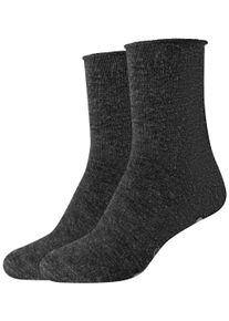 Camano ABS-Socken »warm & cozy« 2 Stk. tlg. mit Anti-Rutsch Noppen in grau, Größe 35-38
