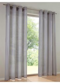 HEINE HOME Gardine Ösen 1 Stk. tlg. in grau