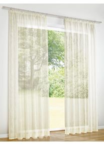 HEINE HOME Gardine Schlaufen 1 Stk. tlg. in weiß