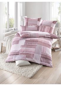 Biberna Bettwäsche 3 Stk. tlg. in rosa, Größe B/L: 80 cm x 80 cm