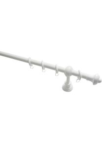Gardinia Gardinenstange »Set Metall« Ø 28 mm 1 läufig-läufig Fixmaß 1-Lauf in weiß, Größe B/L: 160 cm Ø 28 mm