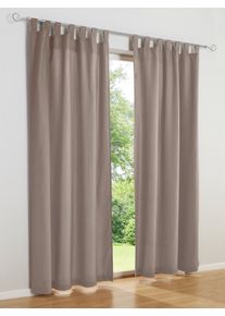 HEINE HOME Vorhang Ösen 2 Stk. tlg. in grau